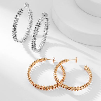 [Rani Jewelry] CLASH HOOP LARGE EARRINGS
