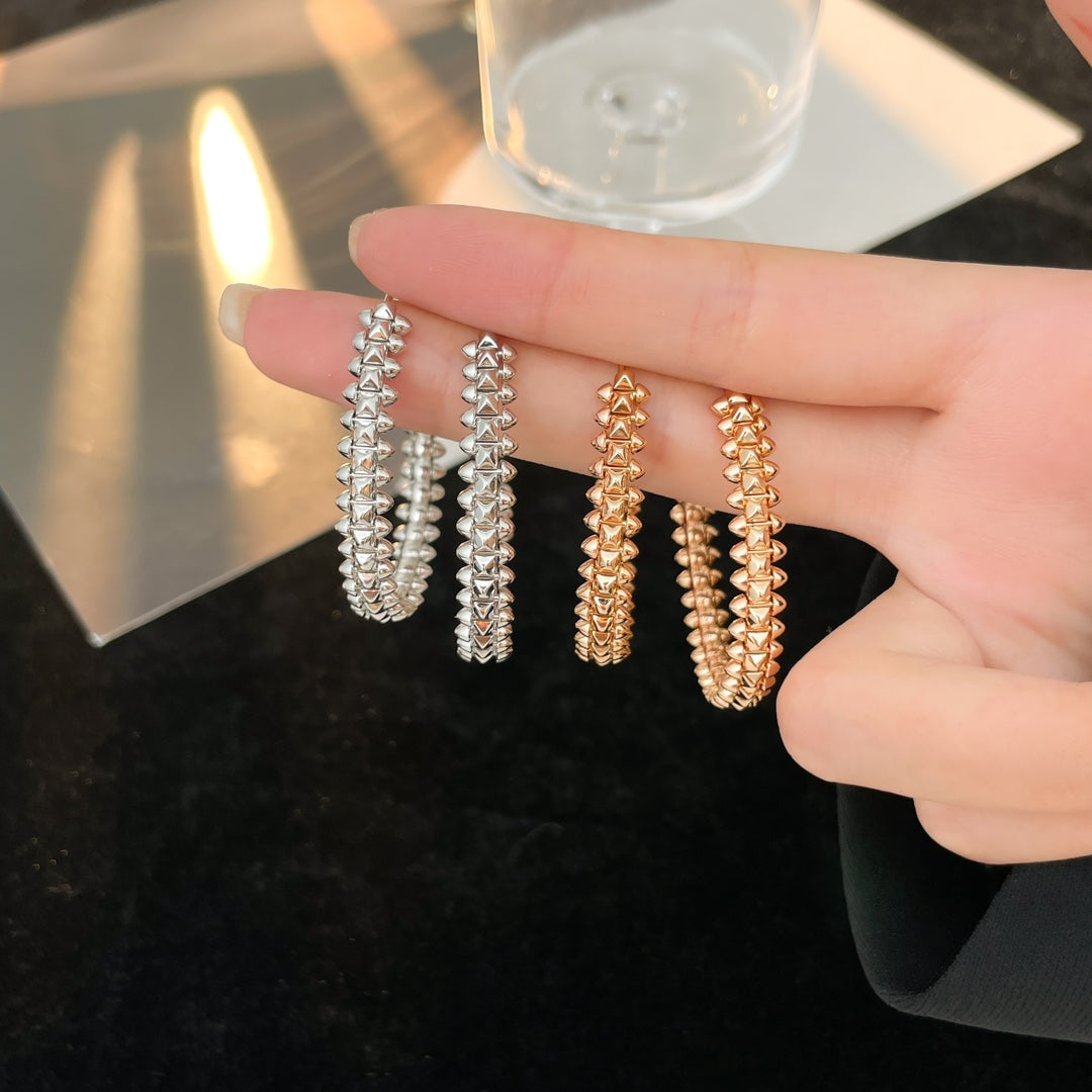 [Rani Jewelry] CLASH HOOP LARGE EARRINGS