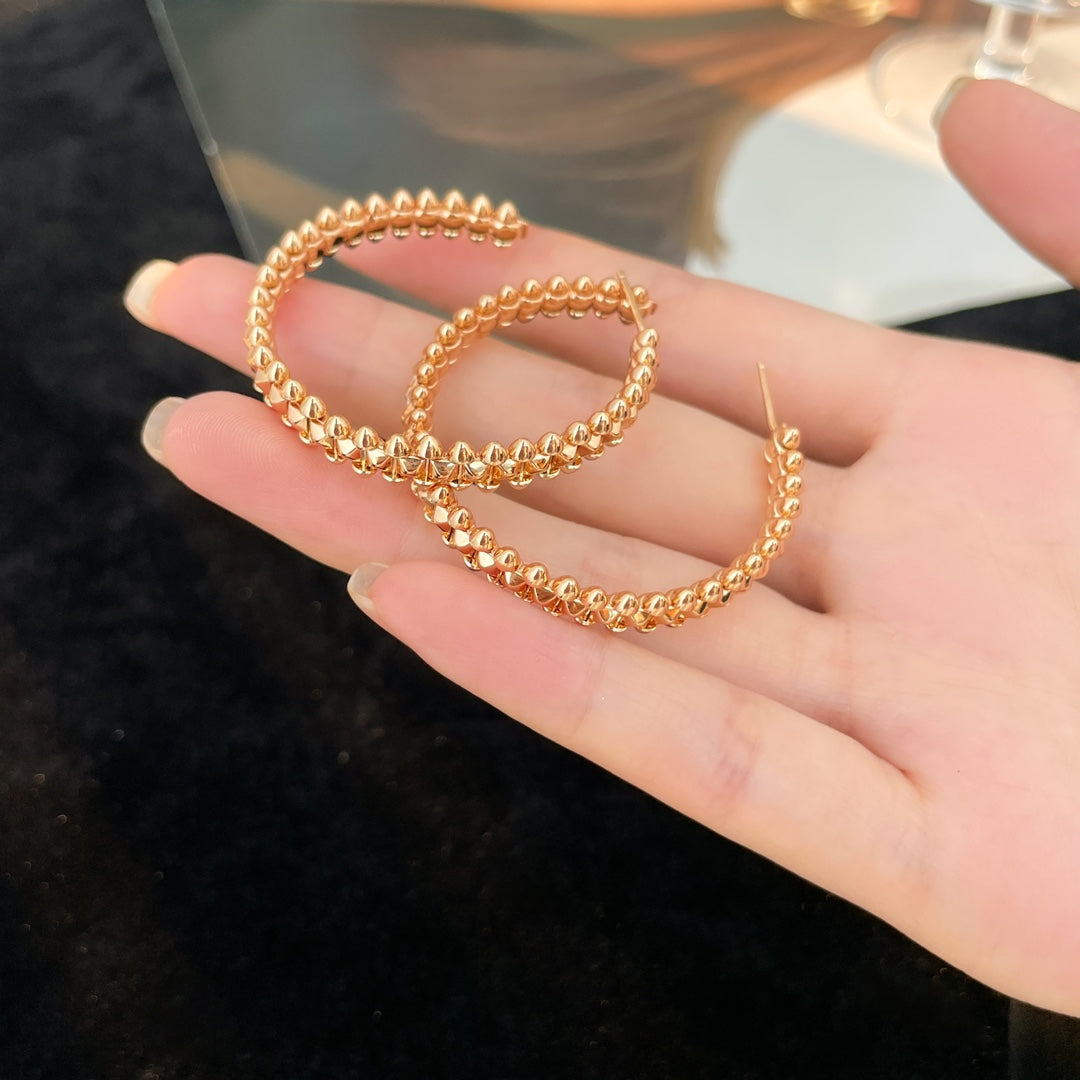[Rani Jewelry] CLASH HOOP LARGE EARRINGS