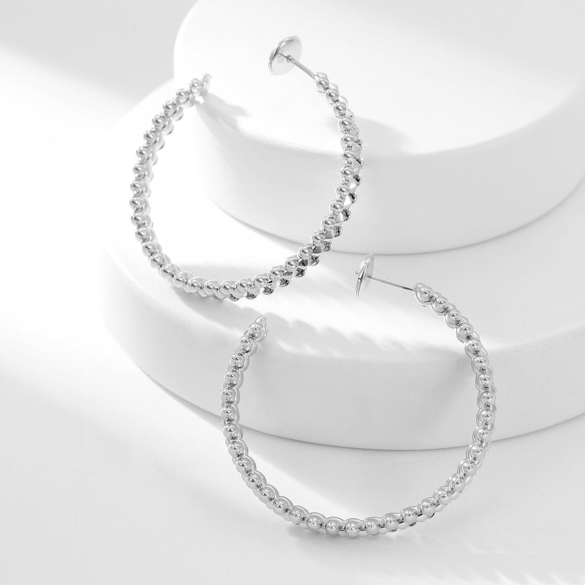 [Rani Jewelry] CLASH HOOP LARGE EARRINGS