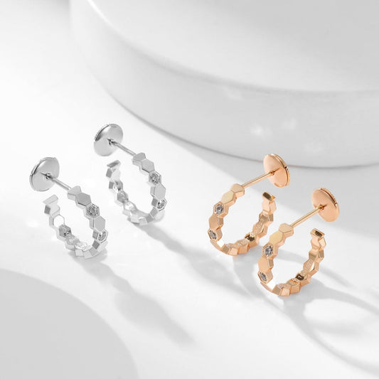 [Rani Jewelry]BEE LOVE DIAMOND HOOP EARRINGS