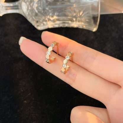 [Rani Jewelry]BEE LOVE DIAMOND HOOP EARRINGS