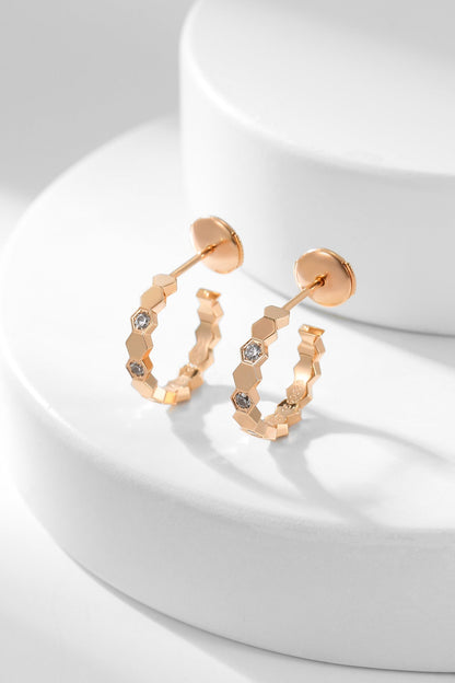 [Rani Jewelry]BEE LOVE DIAMOND HOOP EARRINGS