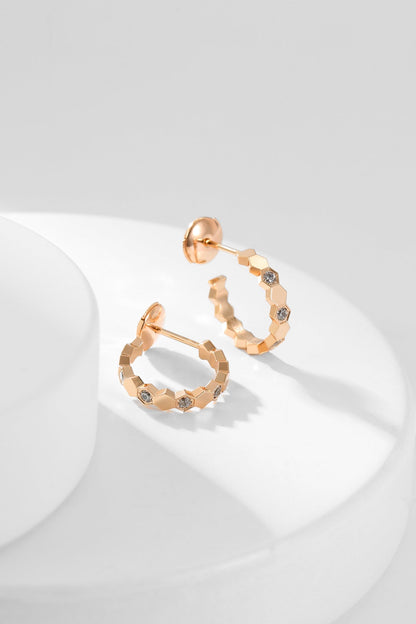 [Rani Jewelry]BEE LOVE DIAMOND HOOP EARRINGS
