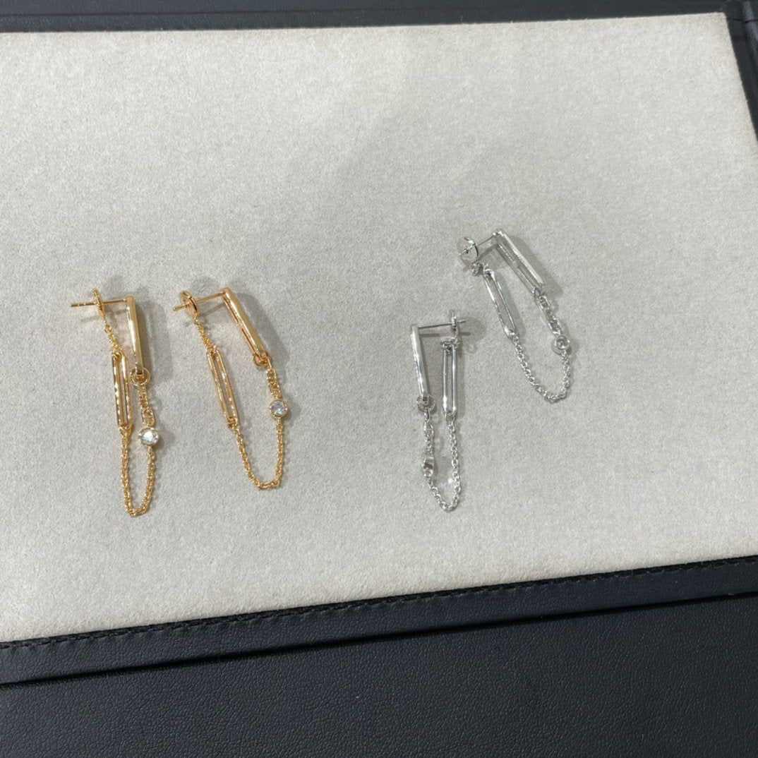 [Rani Jewelry]CHAINE CHAOS DIAMOND DROP EARRINGS