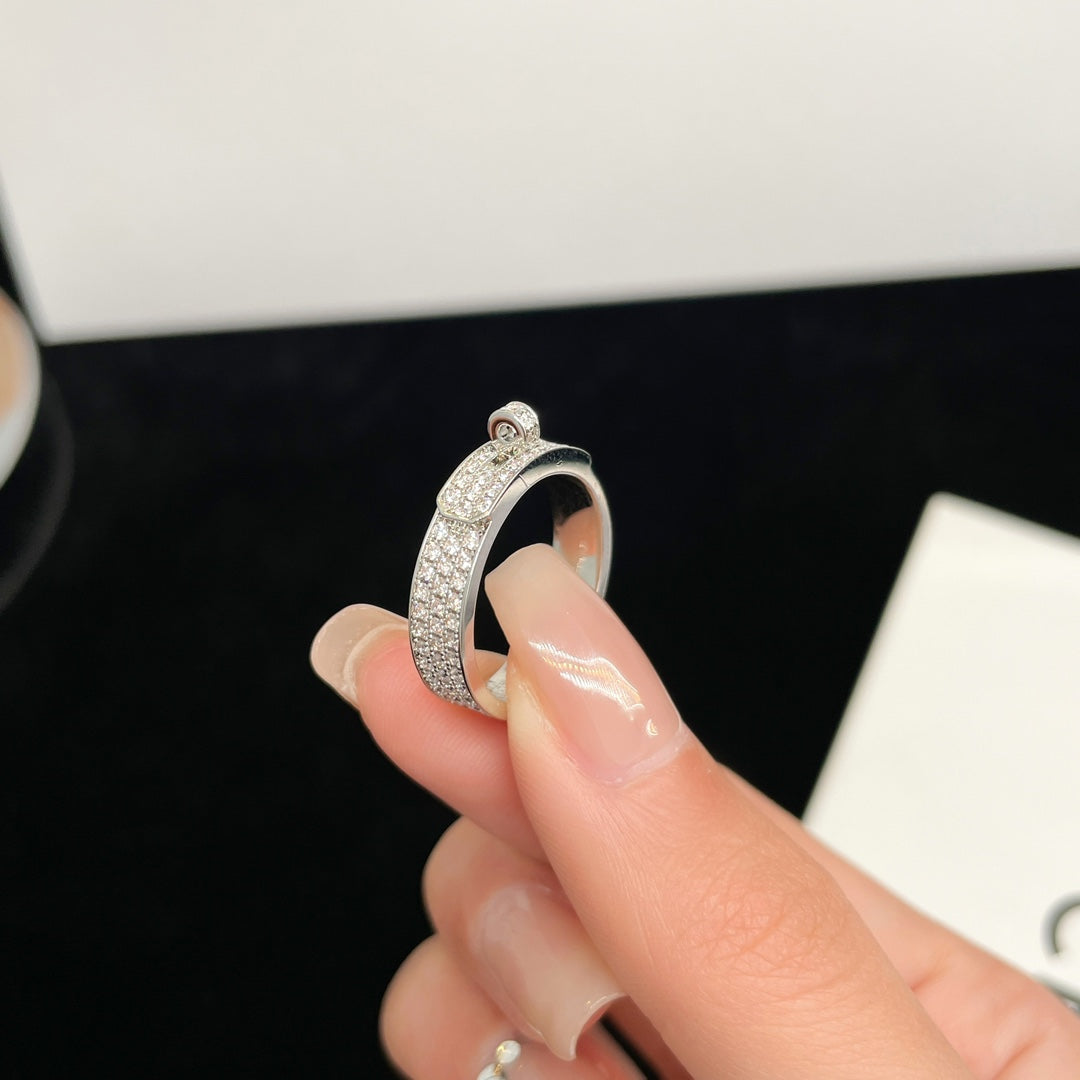[Rani Jewelry]KELLY SILVER DIAMOND RING
