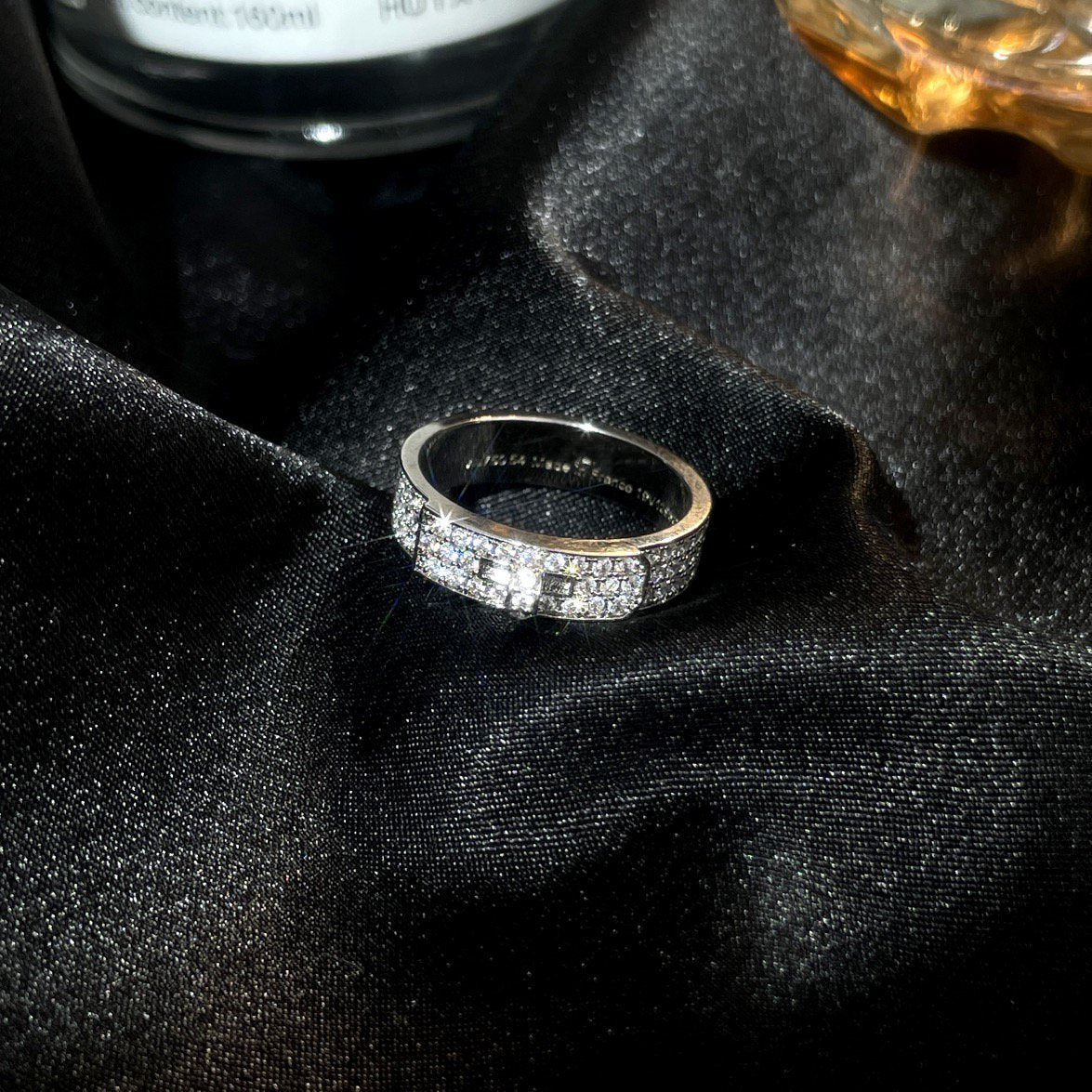 [Rani Jewelry]KELLY SILVER DIAMOND RING