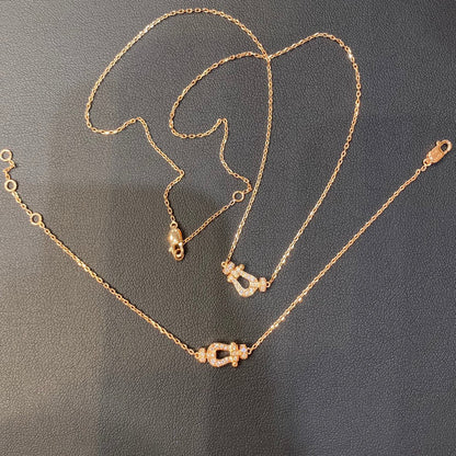 [Rani Jewelry]FORCE 10 DIAMOND PINK GOLD NECKLACE MINI MODEL