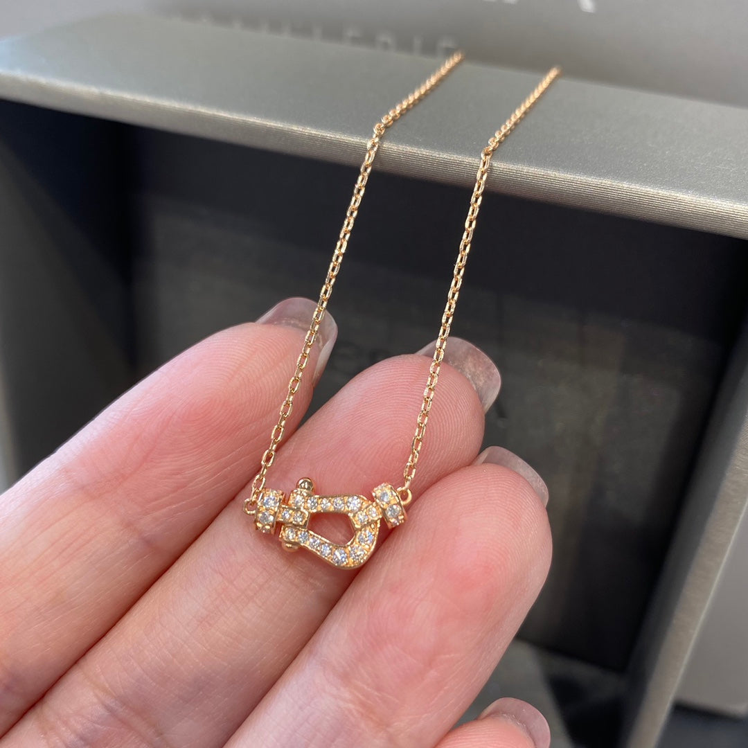 [Rani Jewelry]FORCE 10 DIAMOND PINK GOLD NECKLACE MINI MODEL