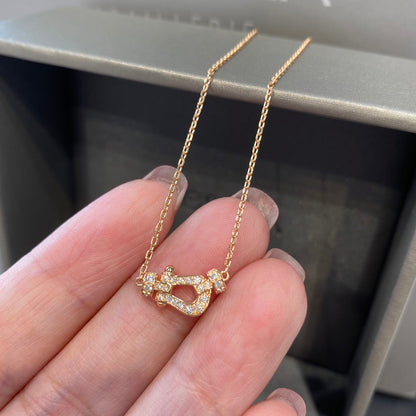 [Rani Jewelry]FORCE 10 DIAMOND PINK GOLD NECKLACE MINI MODEL