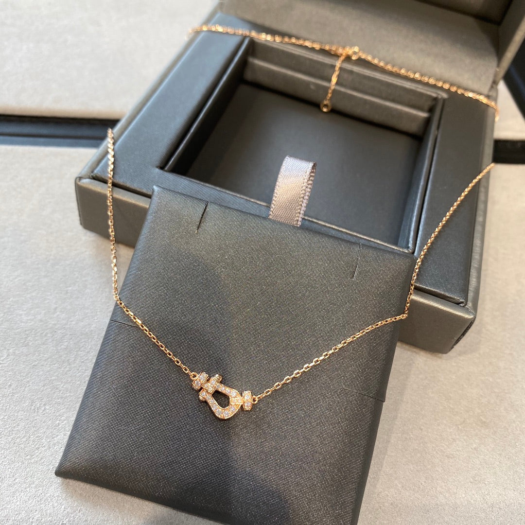 [Rani Jewelry]FORCE 10 DIAMOND PINK GOLD NECKLACE MINI MODEL