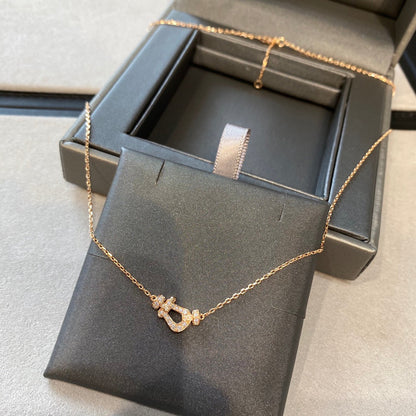 [Rani Jewelry]FORCE 10 DIAMOND PINK GOLD NECKLACE MINI MODEL