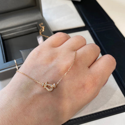 [Rani Jewelry]FORCE 10 DIAMOND PINK GOLD NECKLACE MINI MODEL