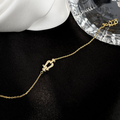 [Rani Jewelry]FORCE 10 FULL DIAMOND BUCKLE CHAIN LINK MINI MODEL