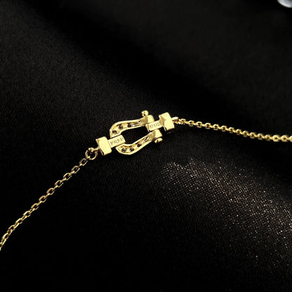 [Rani Jewelry]FORCE 10 FULL DIAMOND BUCKLE CHAIN LINK MINI MODEL
