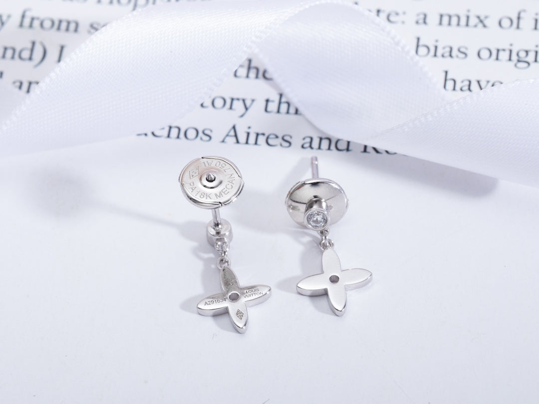 [Rani Jewelry]VIDYLLE SILVER DIAMOND MINI DROP EARRINGS