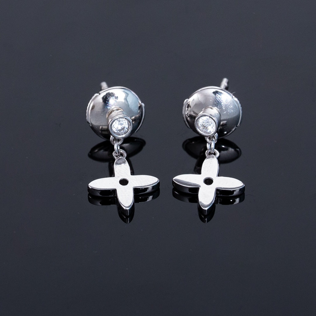 [Rani Jewelry]VIDYLLE SILVER DIAMOND MINI DROP EARRINGS