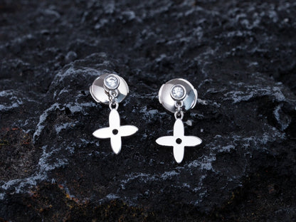 [Rani Jewelry]VIDYLLE SILVER DIAMOND MINI DROP EARRINGS