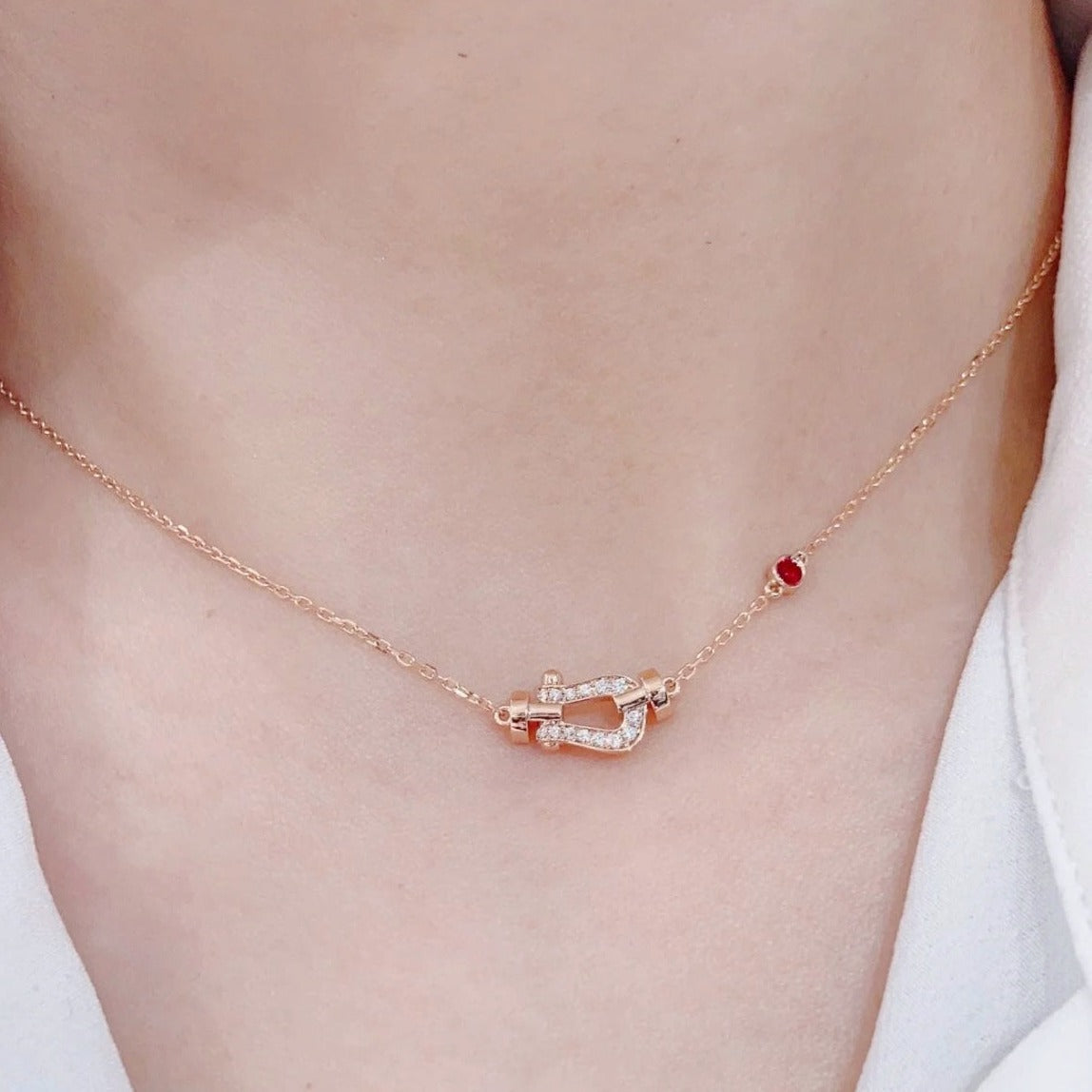 [Rani Jewelry]FORCE 10 DIAMOND PINK GOLD NECKLACE