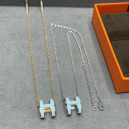 [Rani Jewelry]POP H SKY BLUE NECKLACE