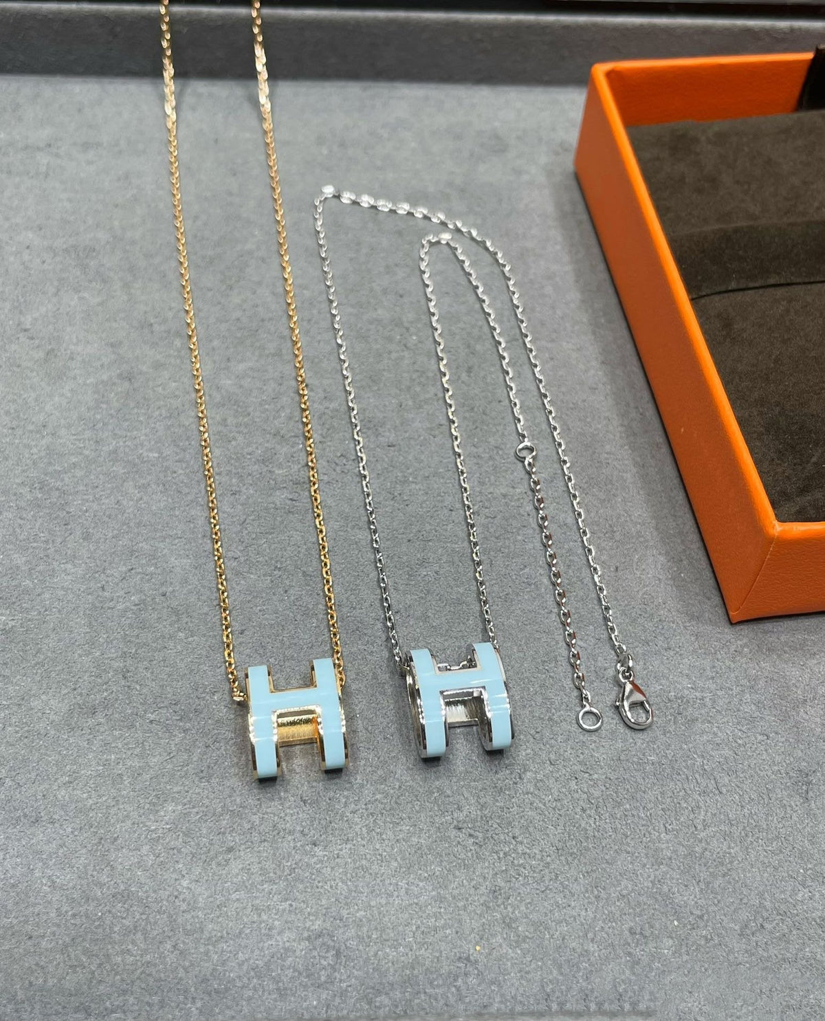 [Rani Jewelry]POP H SKY BLUE NECKLACE
