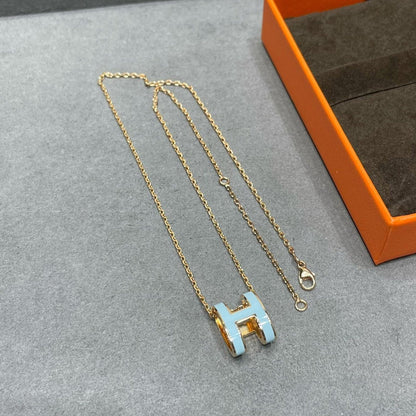 [Rani Jewelry]POP H SKY BLUE NECKLACE