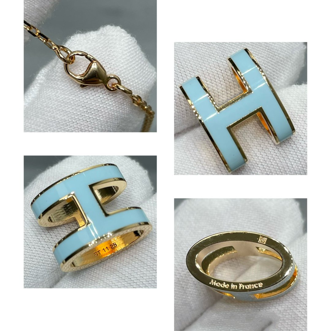[Rani Jewelry]POP H SKY BLUE NECKLACE