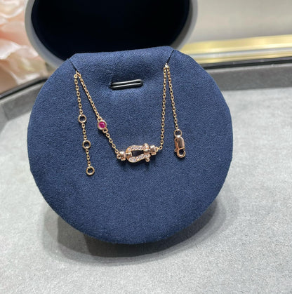 [Rani Jewelry]FORCE 10 DIAMOND CHAIN LINK PINK GOLD BRACELET