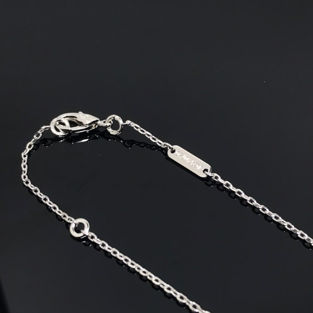 [Rani Jewelry]CLOVER PIETERSITE SILVER LONG NECKLACE