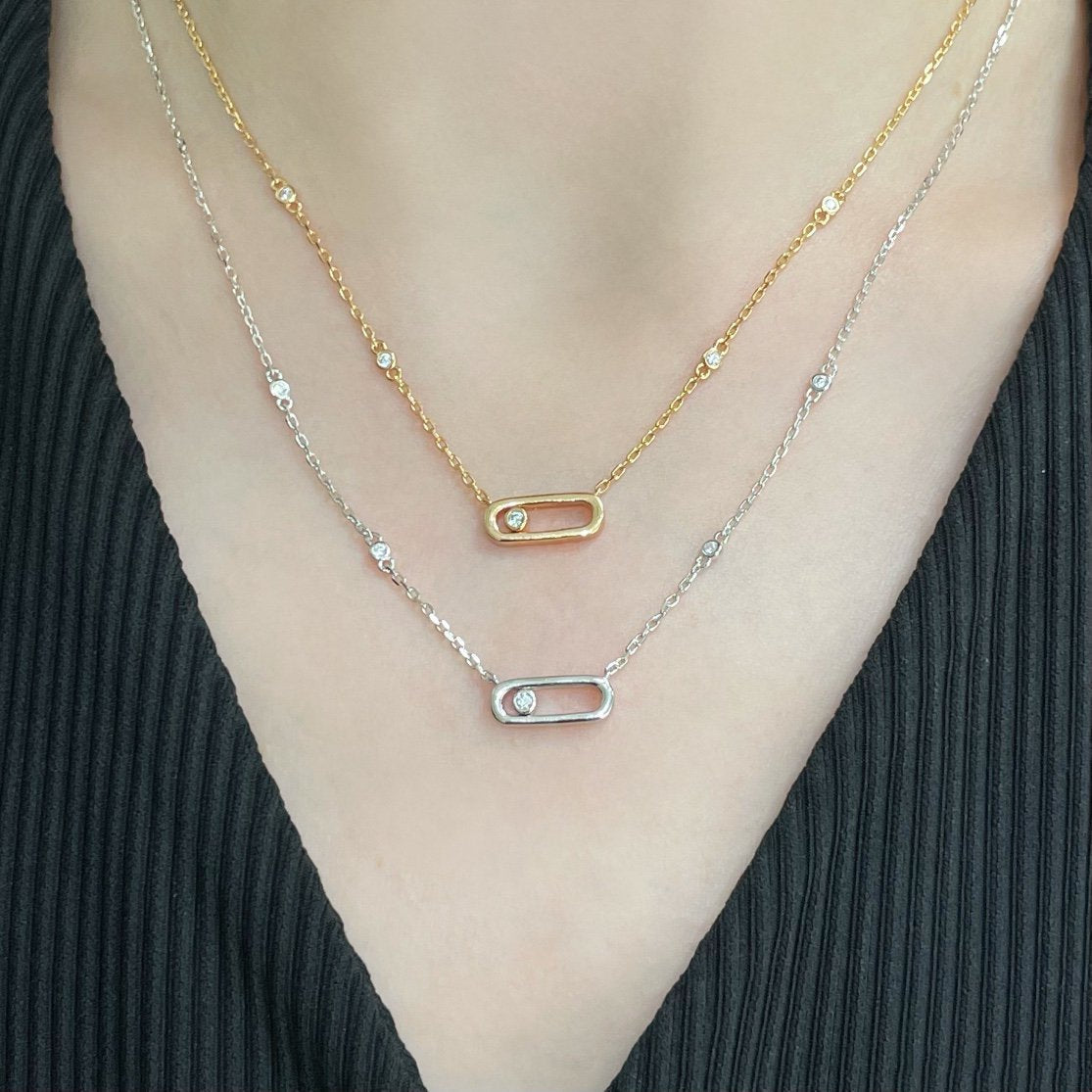 [Rani Jewelry]MOVE UNO DIAMOND NECKLACE
