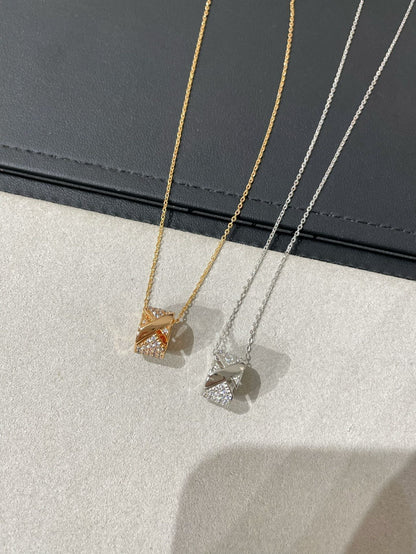 [Rani Jewelry]LIENS EVIDENCE DIAMOND PAVED NECKLACE