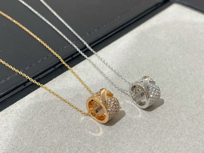 [Rani Jewelry]LIENS EVIDENCE DIAMOND PAVED NECKLACE