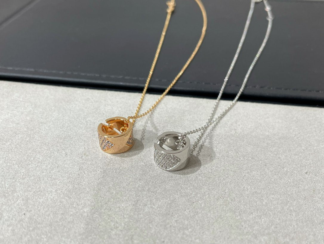 [Rani Jewelry]LIENS EVIDENCE DIAMOND PAVED NECKLACE