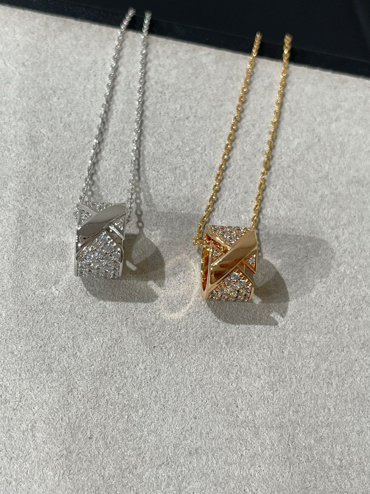 [Rani Jewelry]LIENS EVIDENCE DIAMOND PAVED NECKLACE