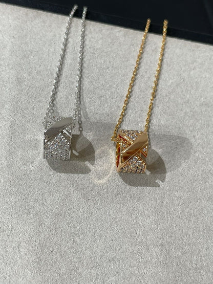 [Rani Jewelry]LIENS EVIDENCE DIAMOND PAVED NECKLACE