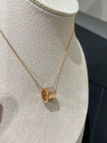 [Rani Jewelry]LIENS EVIDENCE DIAMOND PAVED NECKLACE