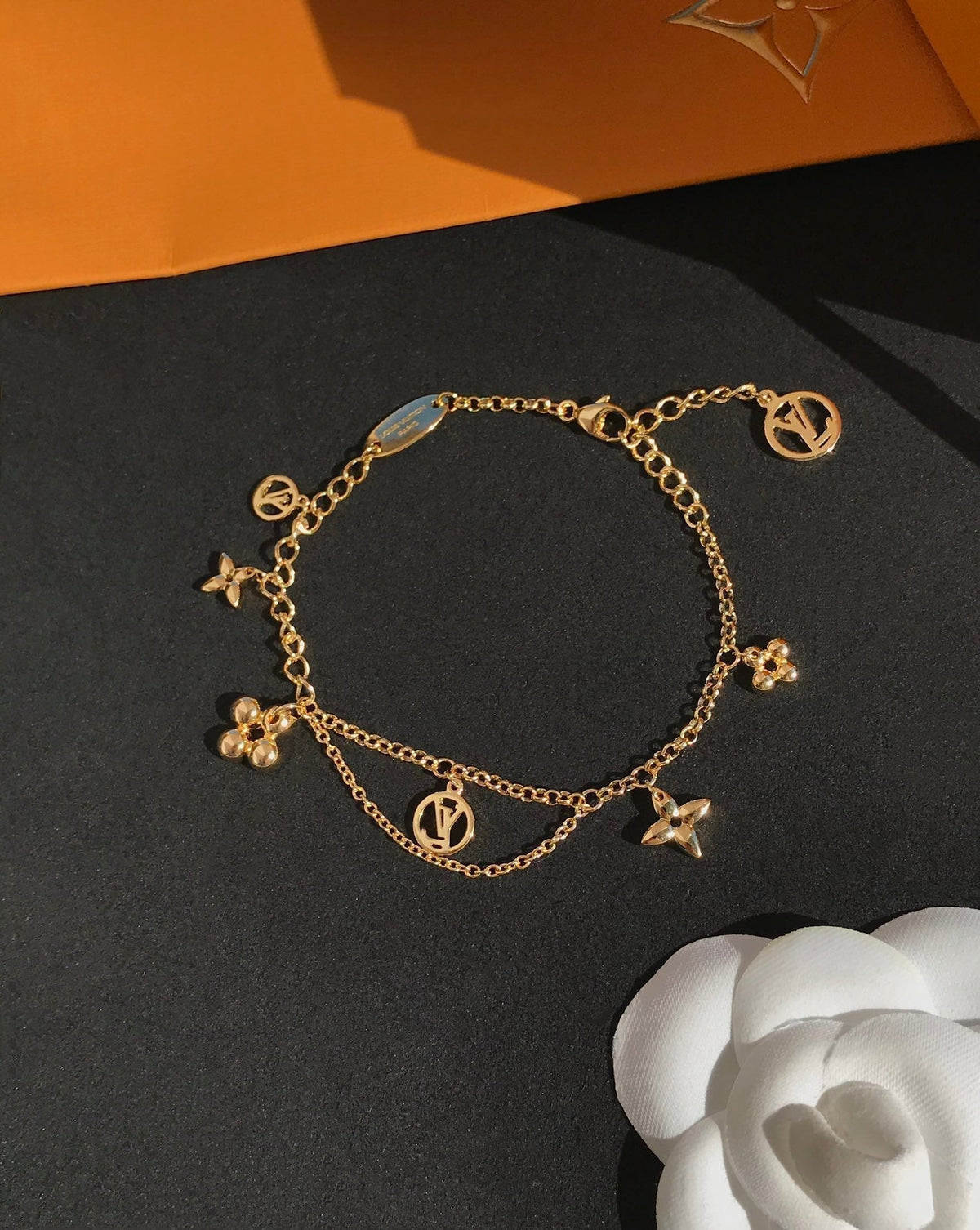 [Rani Jewelry]BLOOMING PINK GOLD MOP BRACELET