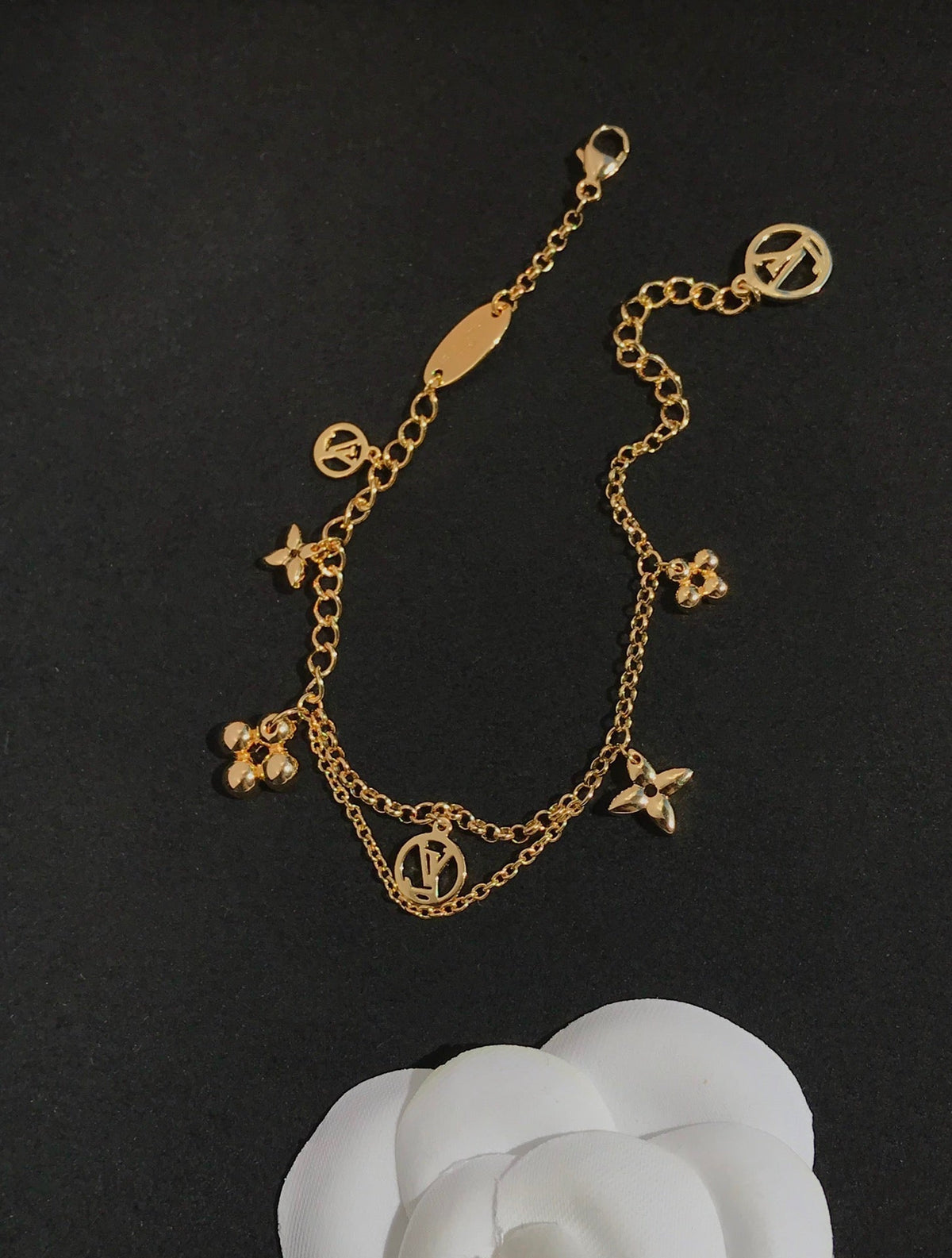 [Rani Jewelry]BLOOMING PINK GOLD MOP BRACELET