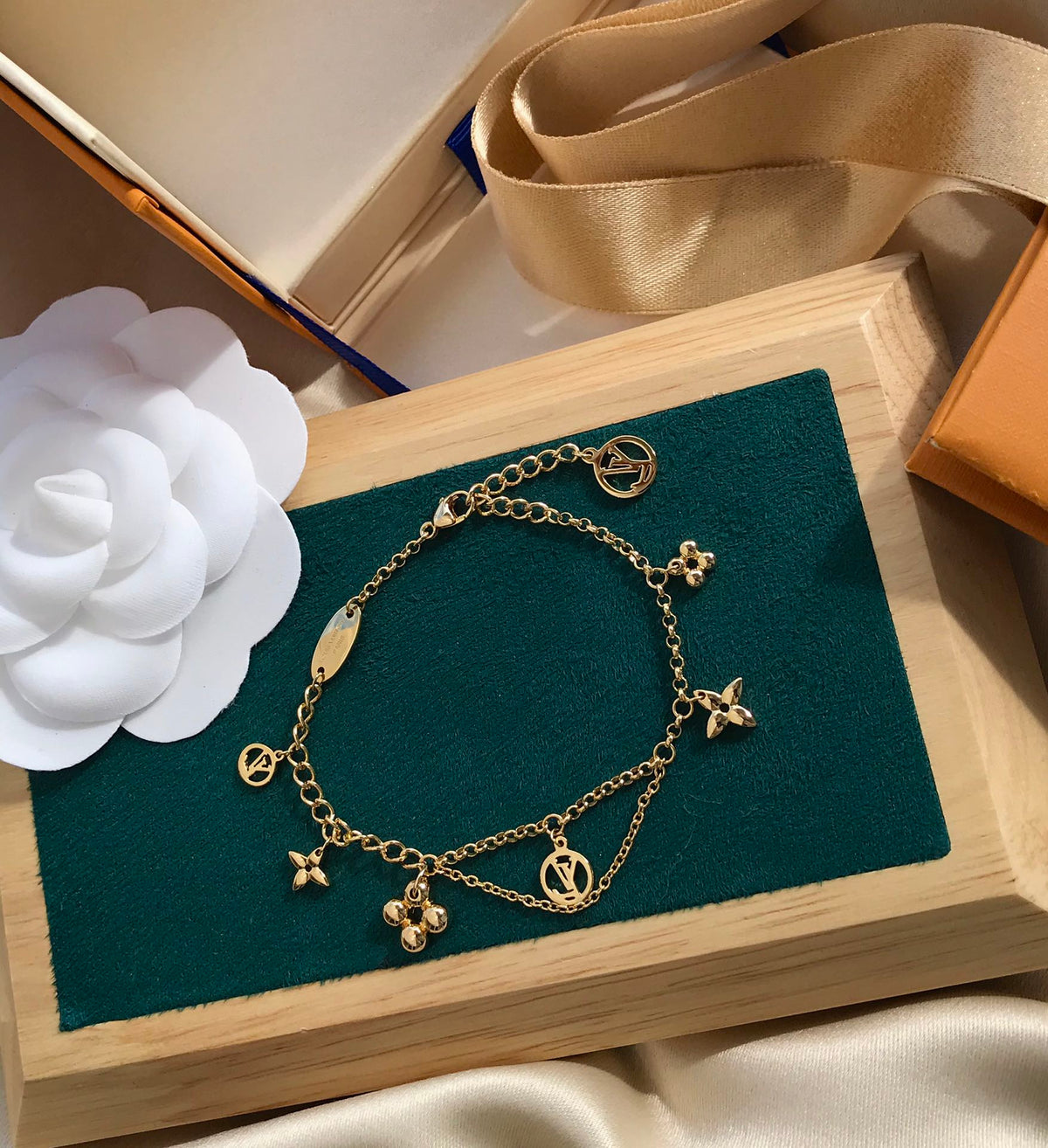[Rani Jewelry]BLOOMING PINK GOLD MOP BRACELET