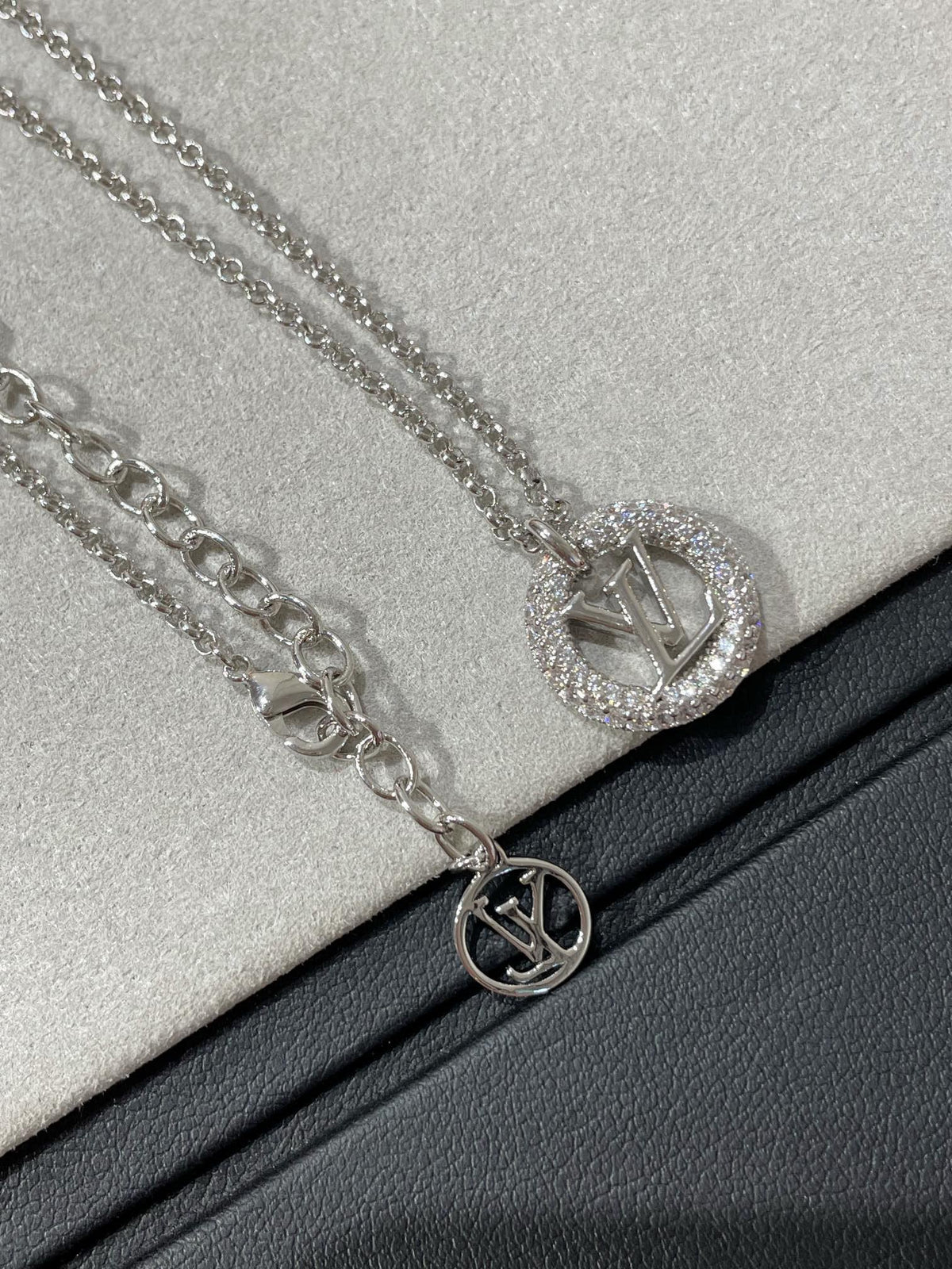 [Rani Jewelry]BY NIGHT DIAMOND PAVED NECKLACE