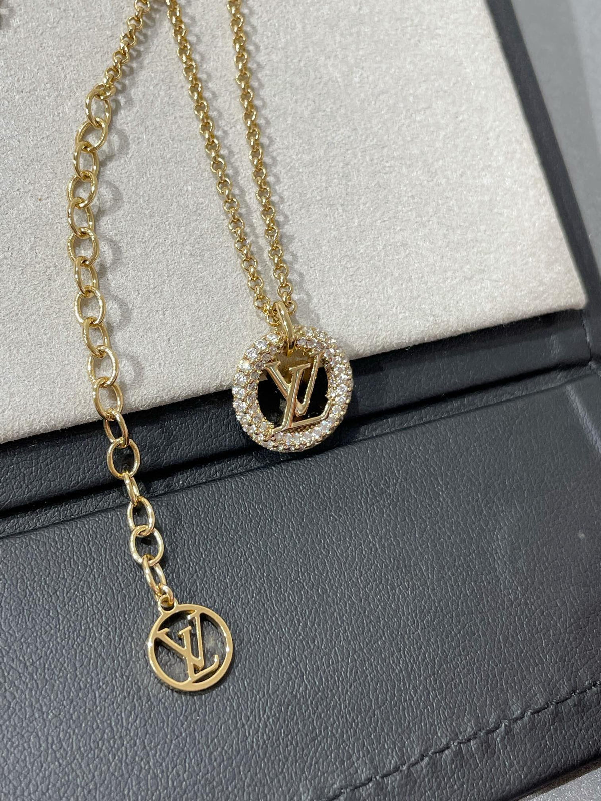 [Rani Jewelry]BY NIGHT DIAMOND PAVED NECKLACE