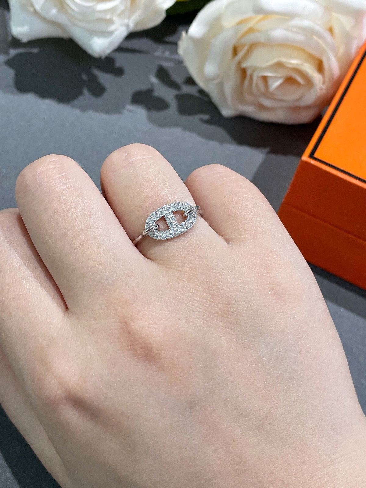[Rani Jewelry]RONDE SMALL DIAMOND RING