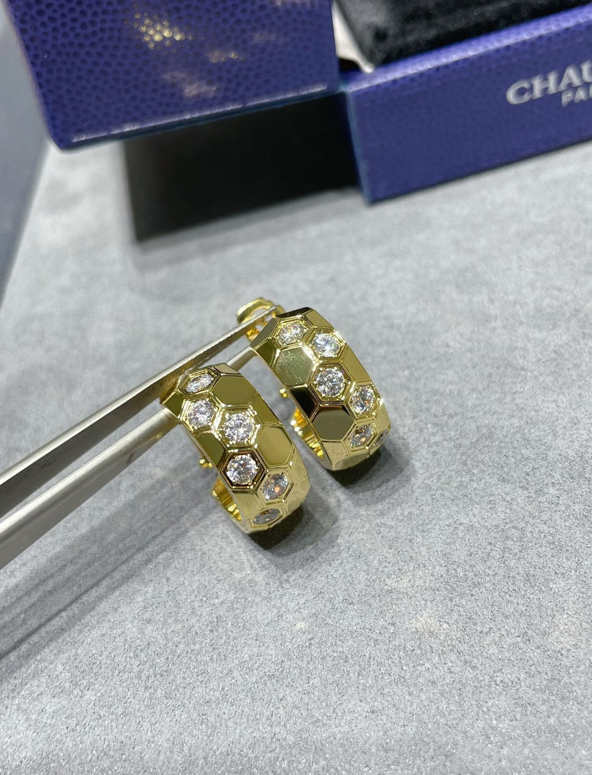 [Rani Jewelry]BEE LOVE DIAMOND HOOP EARRINGS