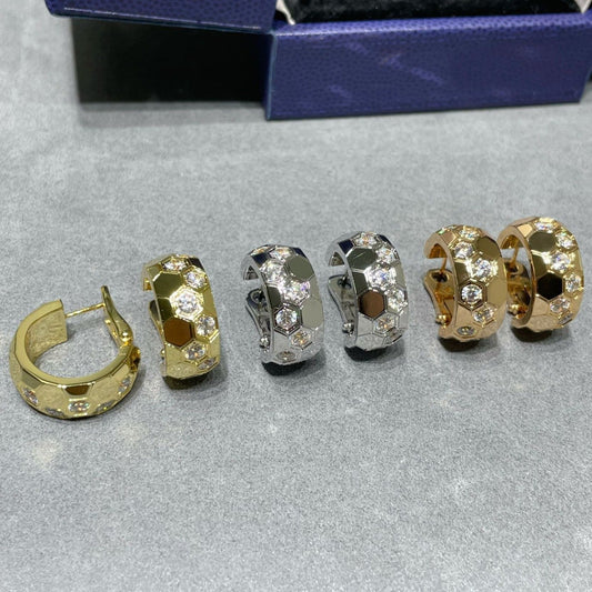 [Rani Jewelry]BEE LOVE DIAMOND HOOP EARRINGS