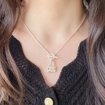 [Rani Jewelry]CONSTANCE PEDANT SILVER NECKLACE