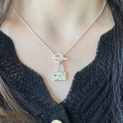 [Rani Jewelry]CONSTANCE PEDANT SILVER NECKLACE