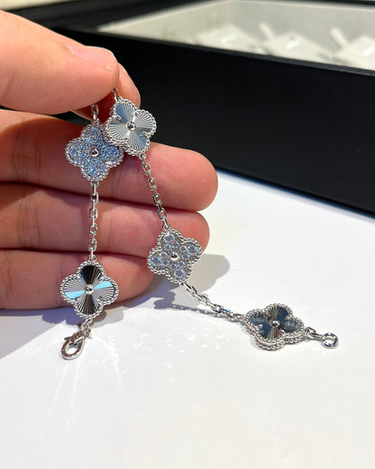 [Rani Jewelry] CLOVER 5 MOTIF LASER BRACELET COLLECTION