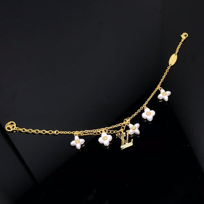 [Rani Jewelry]LOGO 6 MOTIF STAR AND SUN GOLD BRACELET