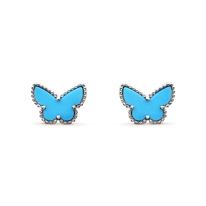 [Rani Jewelry]BUTTERFLY TURQUOISE EARRINGS SILVER