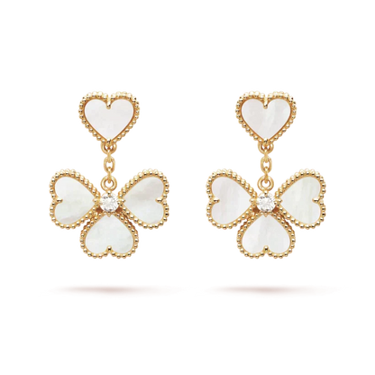 [Rani Jewelry]CLOVER SWEET WHITE MOP EARRINGS